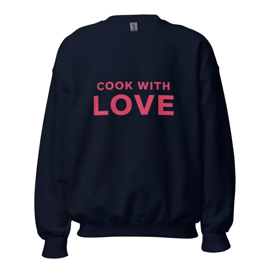 "Cook with Love" Crewneck Sweatshirt